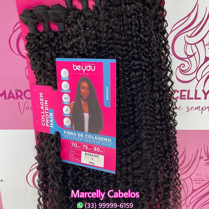 Cabelo BABADO Fibra de colágeno