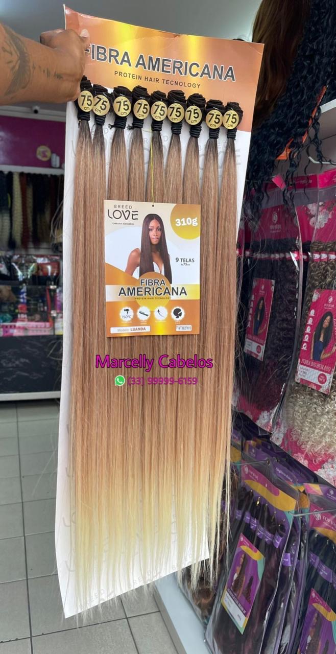 Cabelo Luanda Fibra Americana 75cm 310g