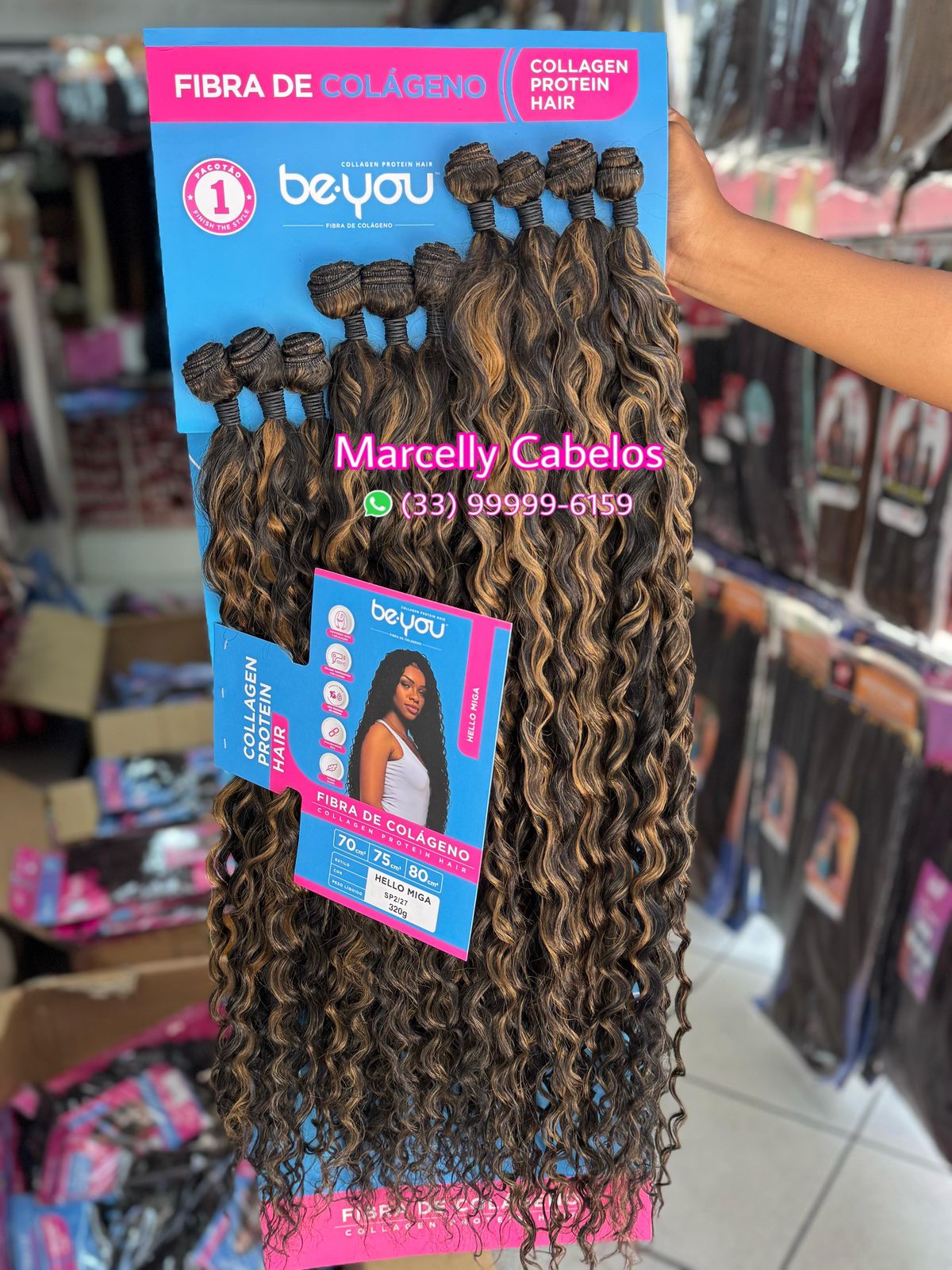 CABELO HELLO MIGA FIBRA COLÁGENO - BE YOU