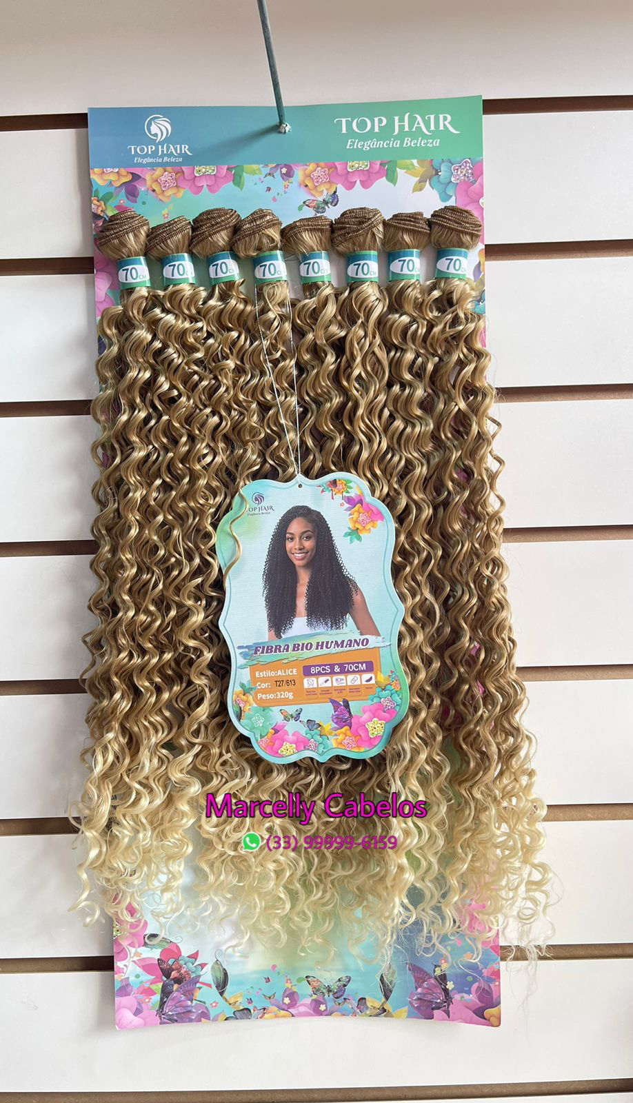 Cabelo Alice Bio Humano 320g 70cm