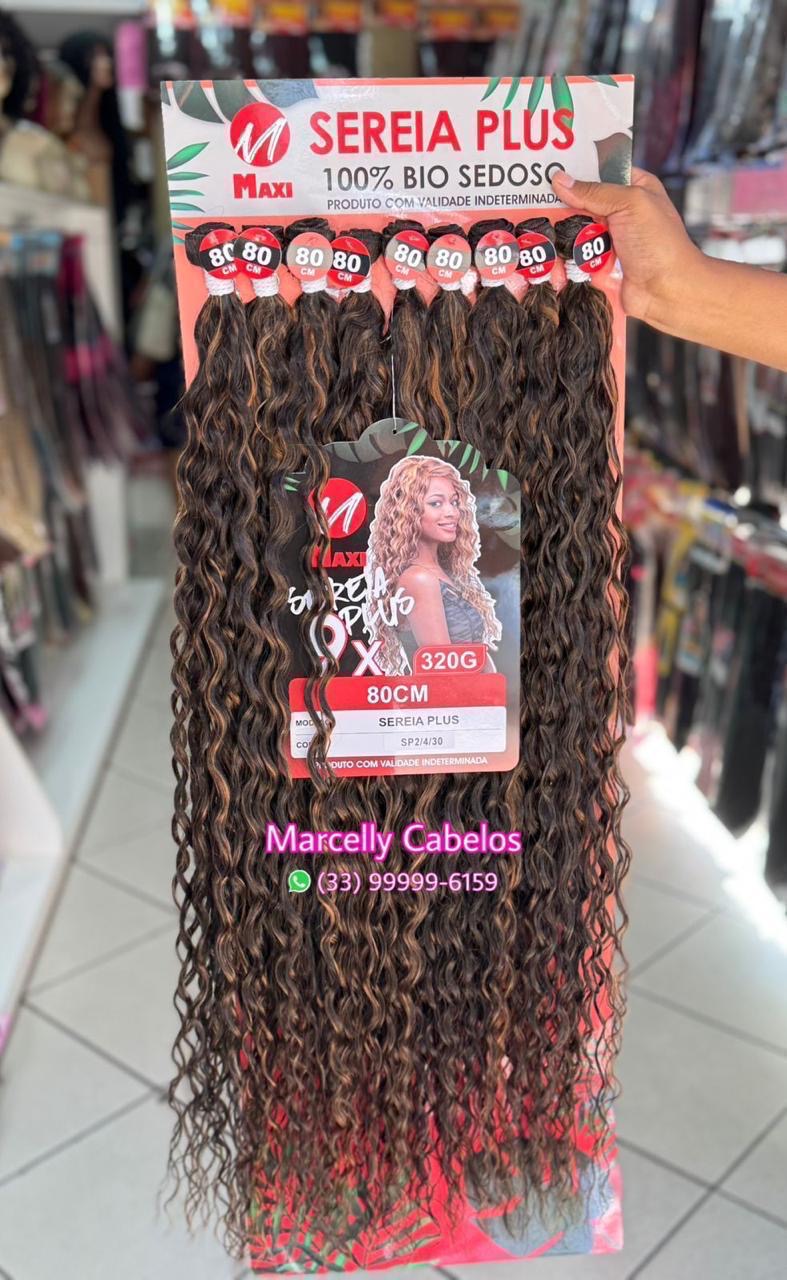 Cabelo Sereia Plus Bio Sedoso 80cm 320g